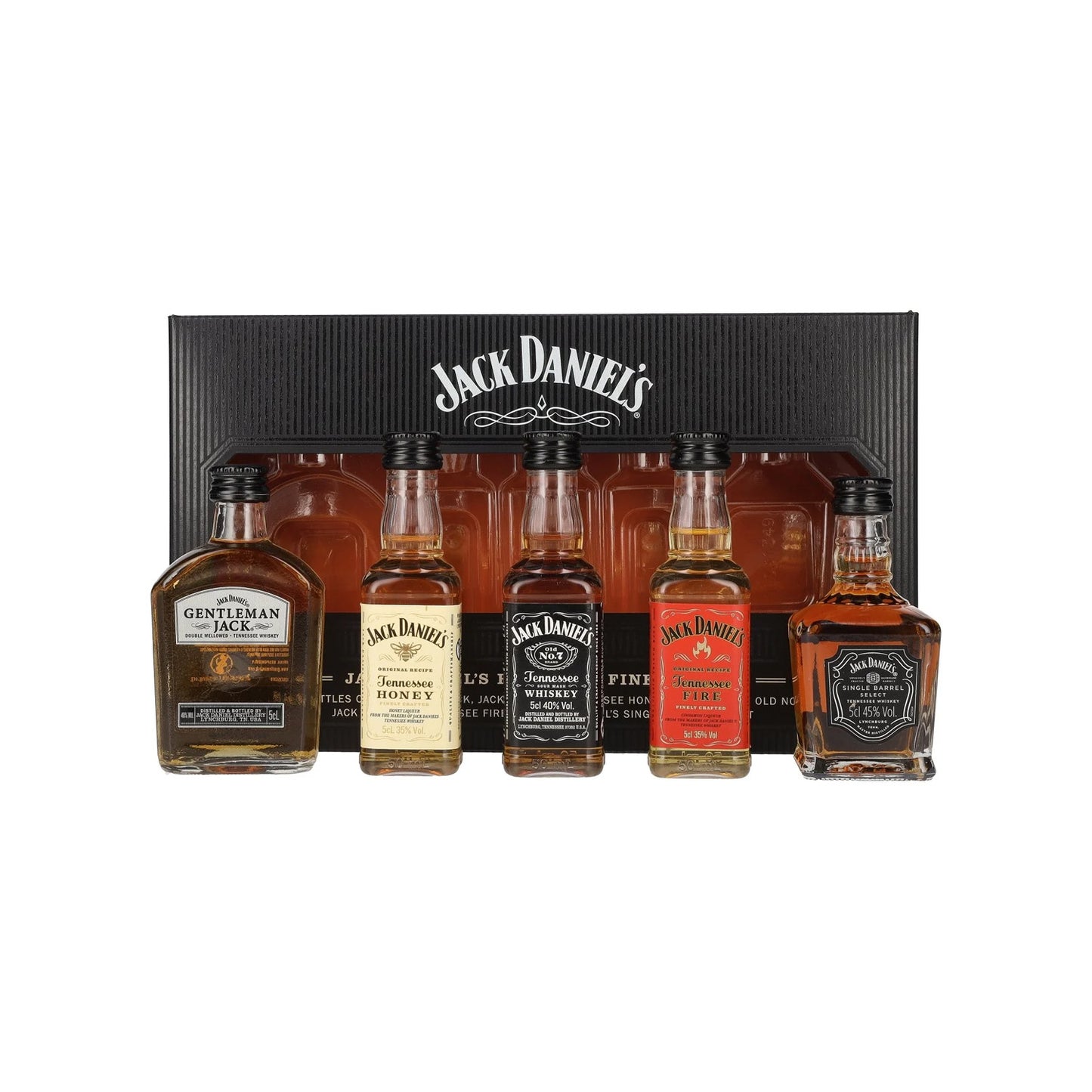 Jack Daniel's Family Gift Pack 5 x 5cl 45.0