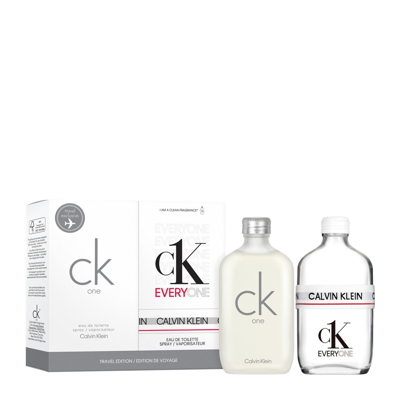 Ck Duo Unisex EDT 2 X 100ml (One EDT + Everyone EDT)