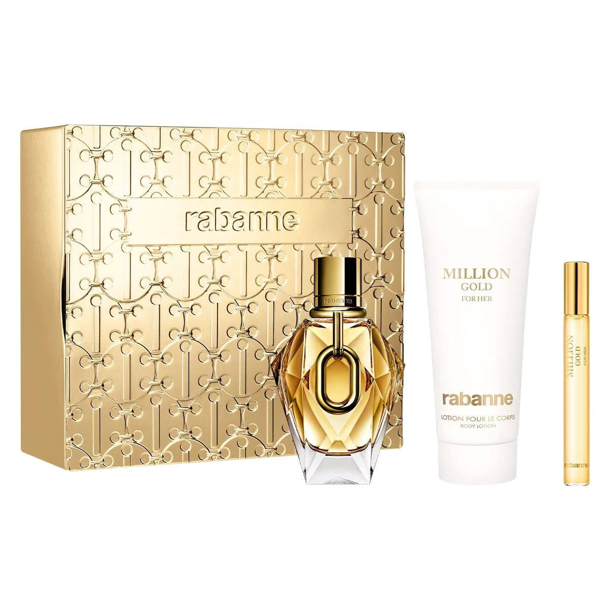 P Rabanne Million Gold For Her WF Set EDP 90ml + Mgsp 20ml